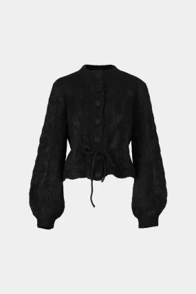 Sophia Chunky Cardigan Black