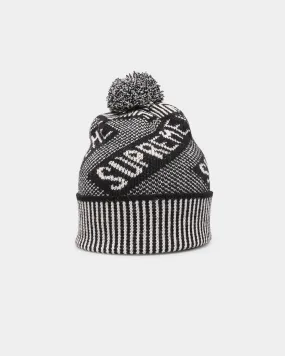 Supreme Banner Beanie Black