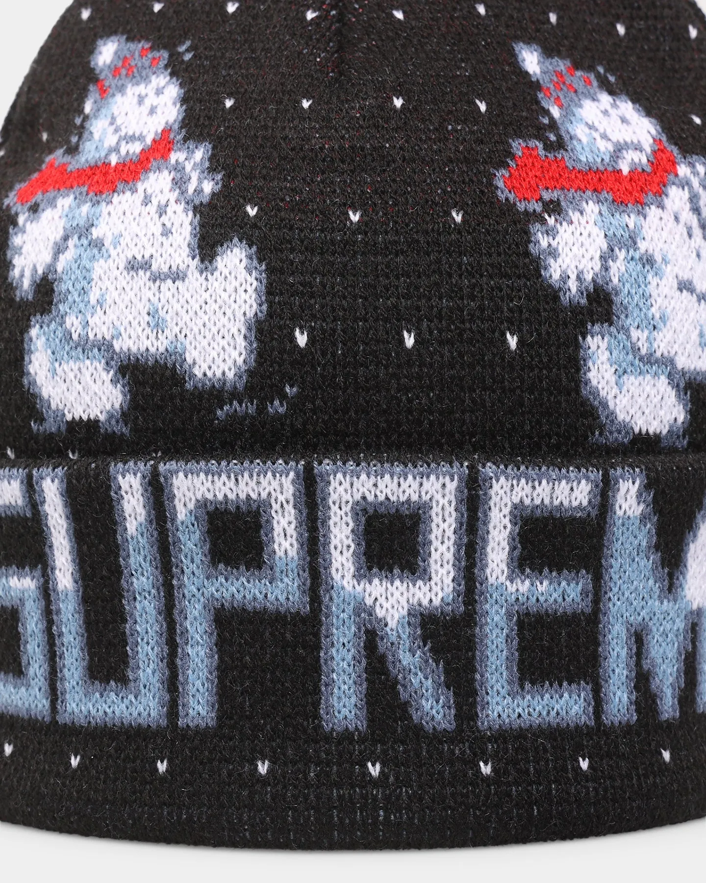 Supreme Snowman Beanie Black