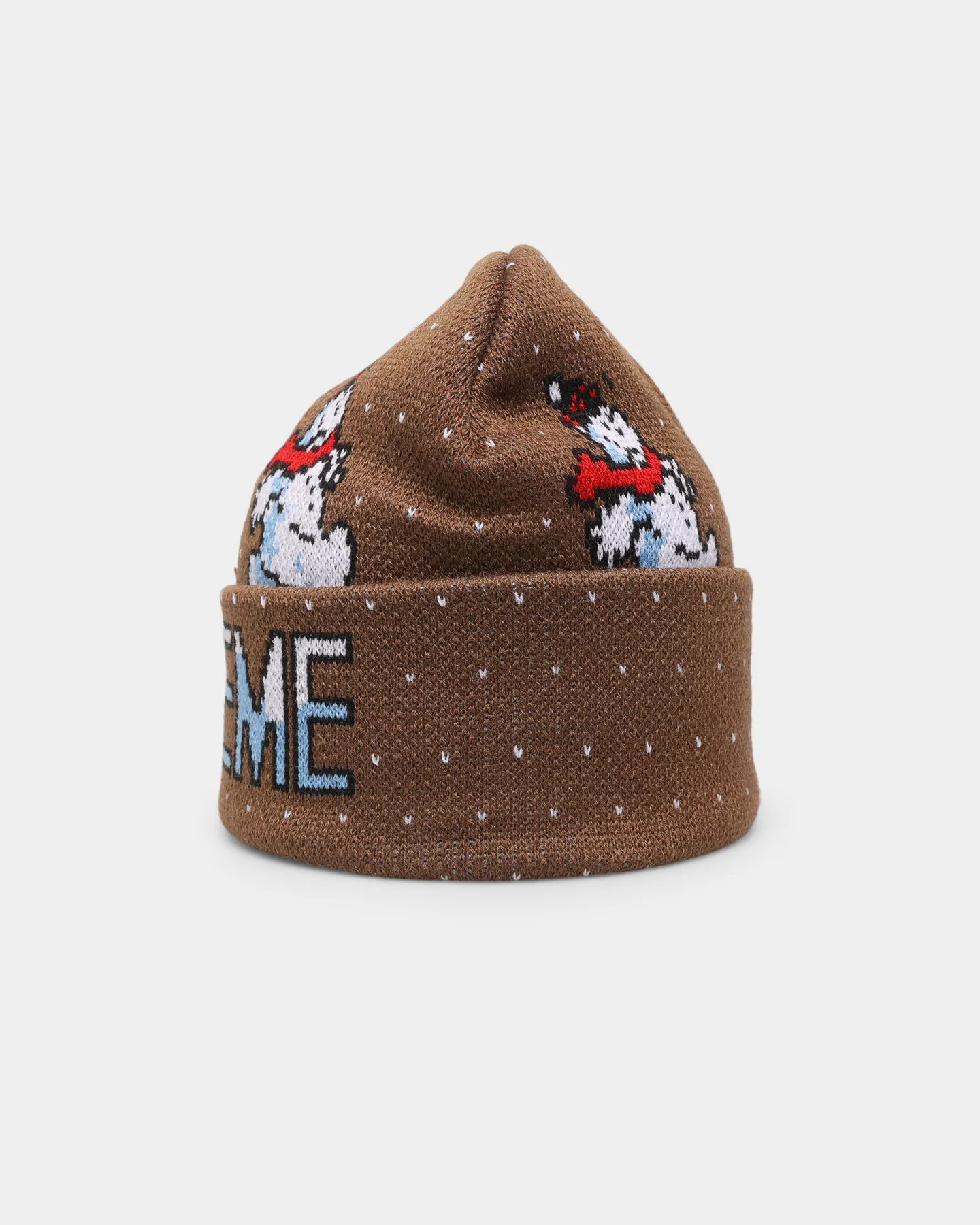Supreme Snowman Beanie Brown