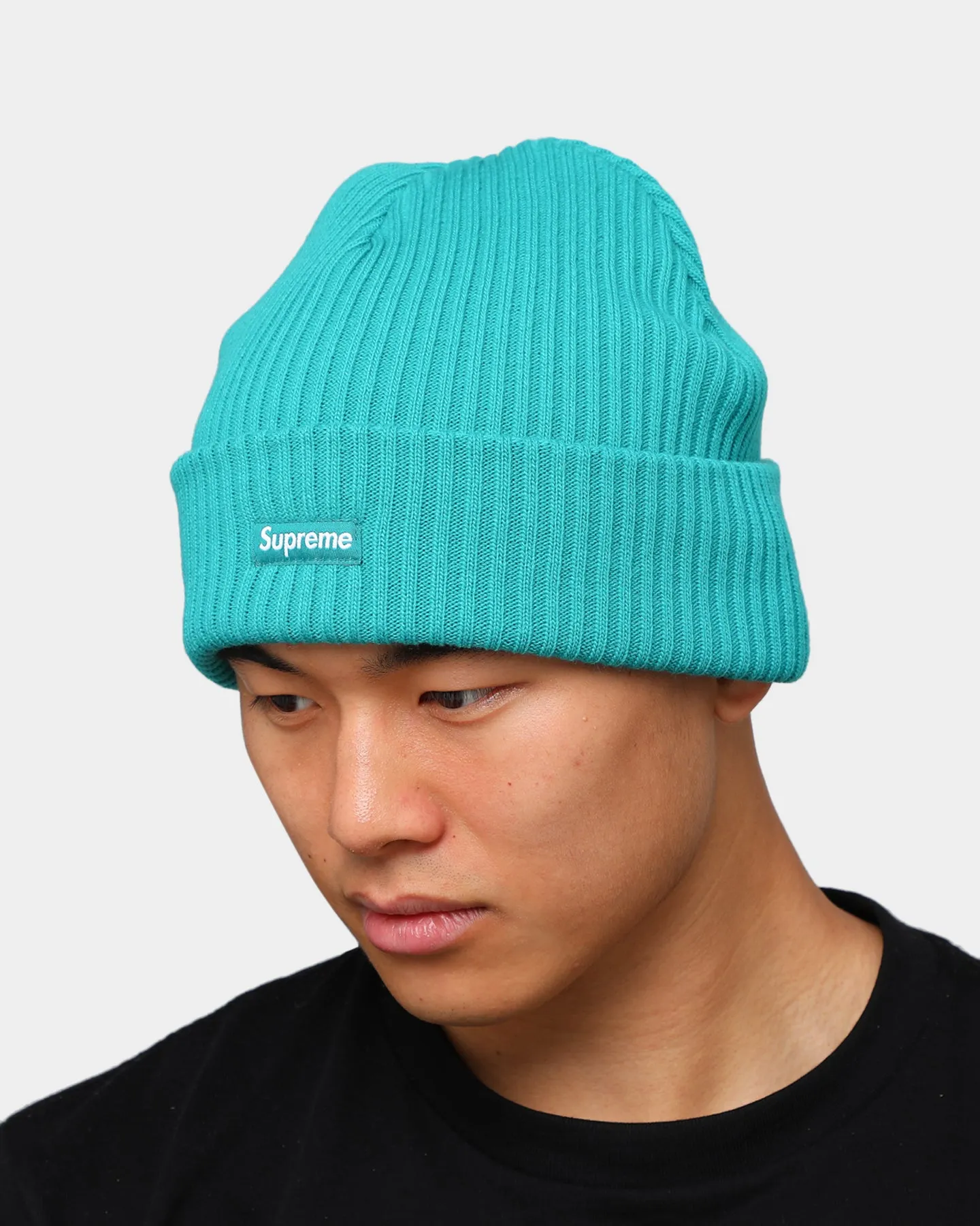 Supreme Wide Rib Beanie Teal