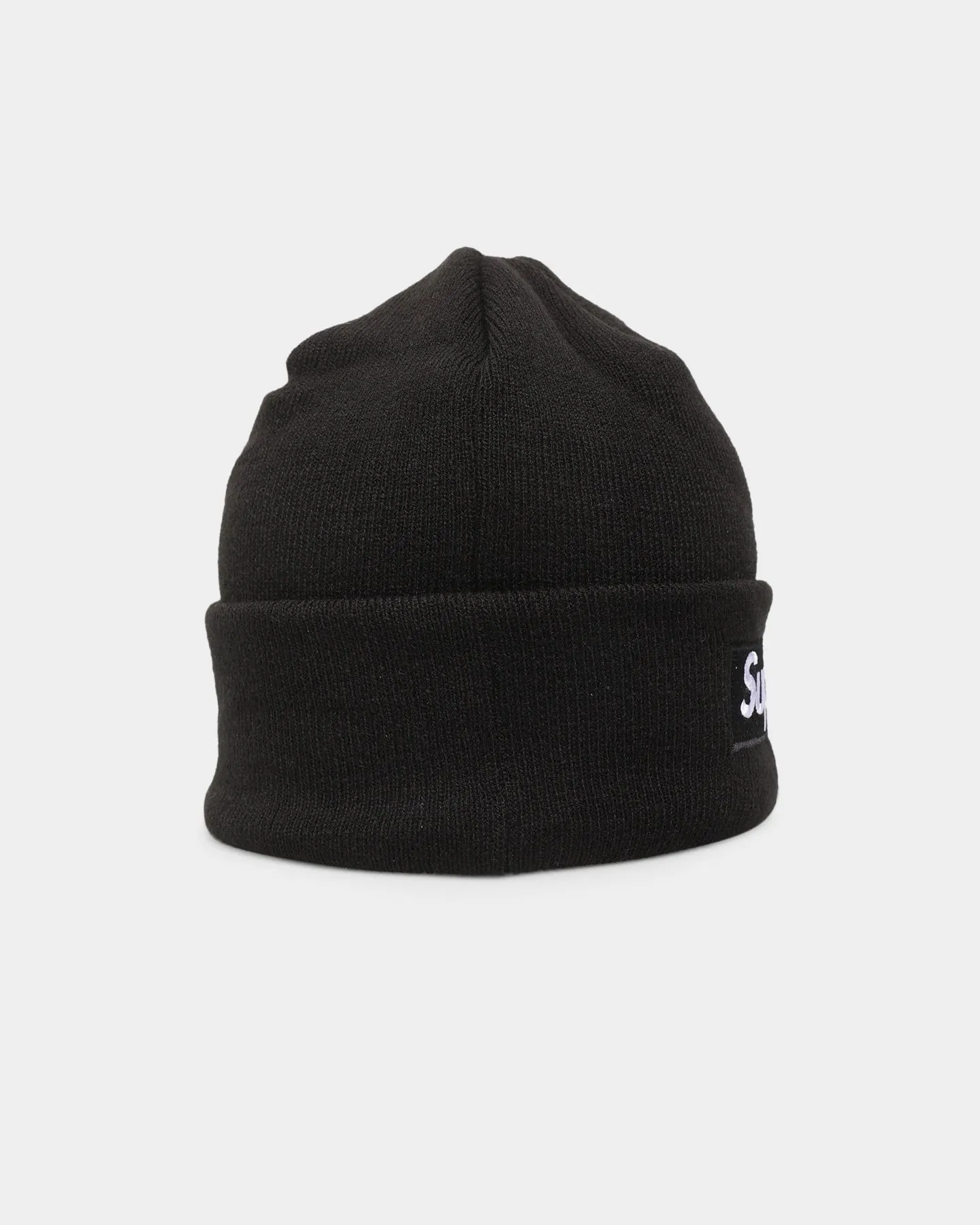 Supreme X New Era Box Logo Beanie Black