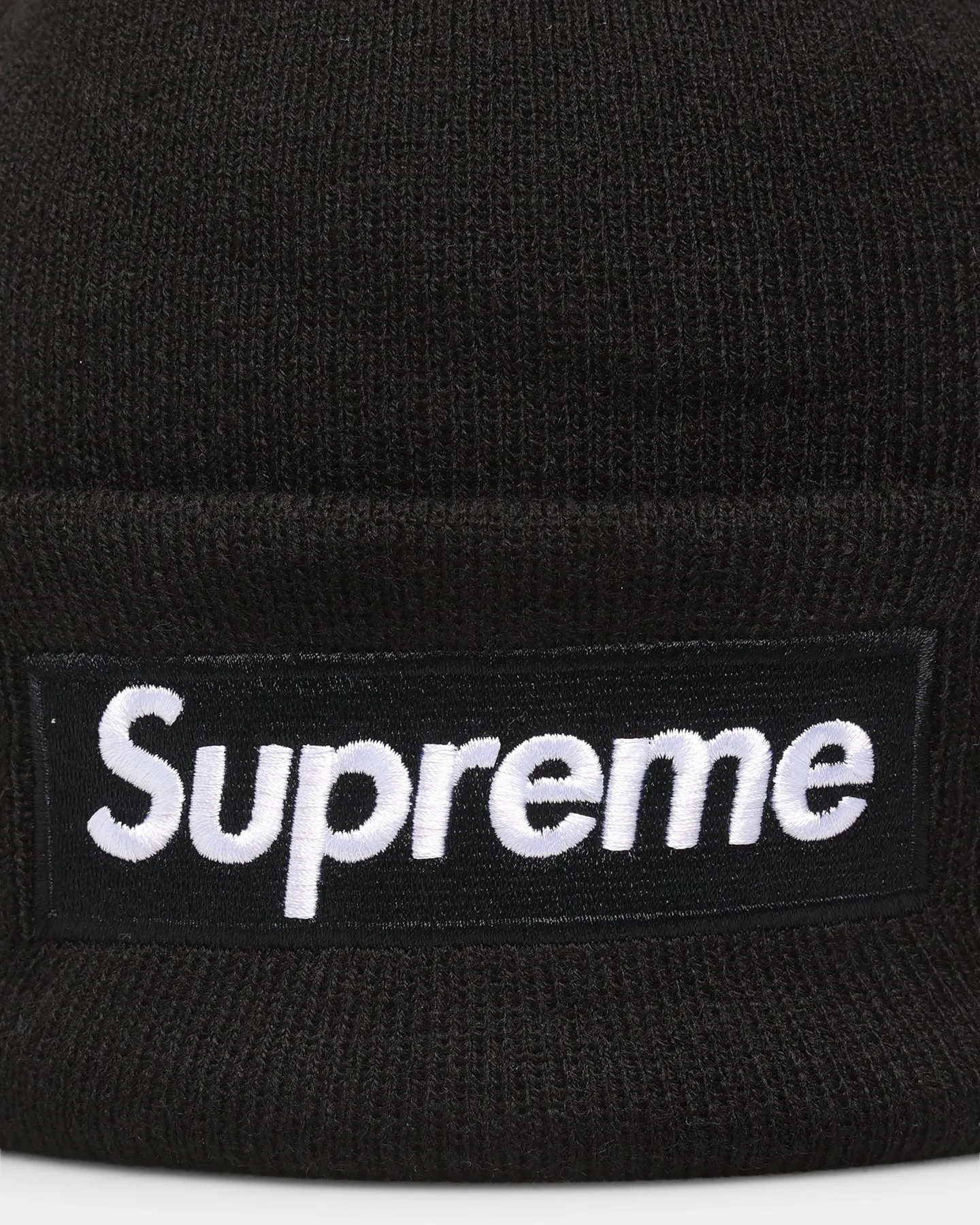 Supreme X New Era Box Logo Beanie Black