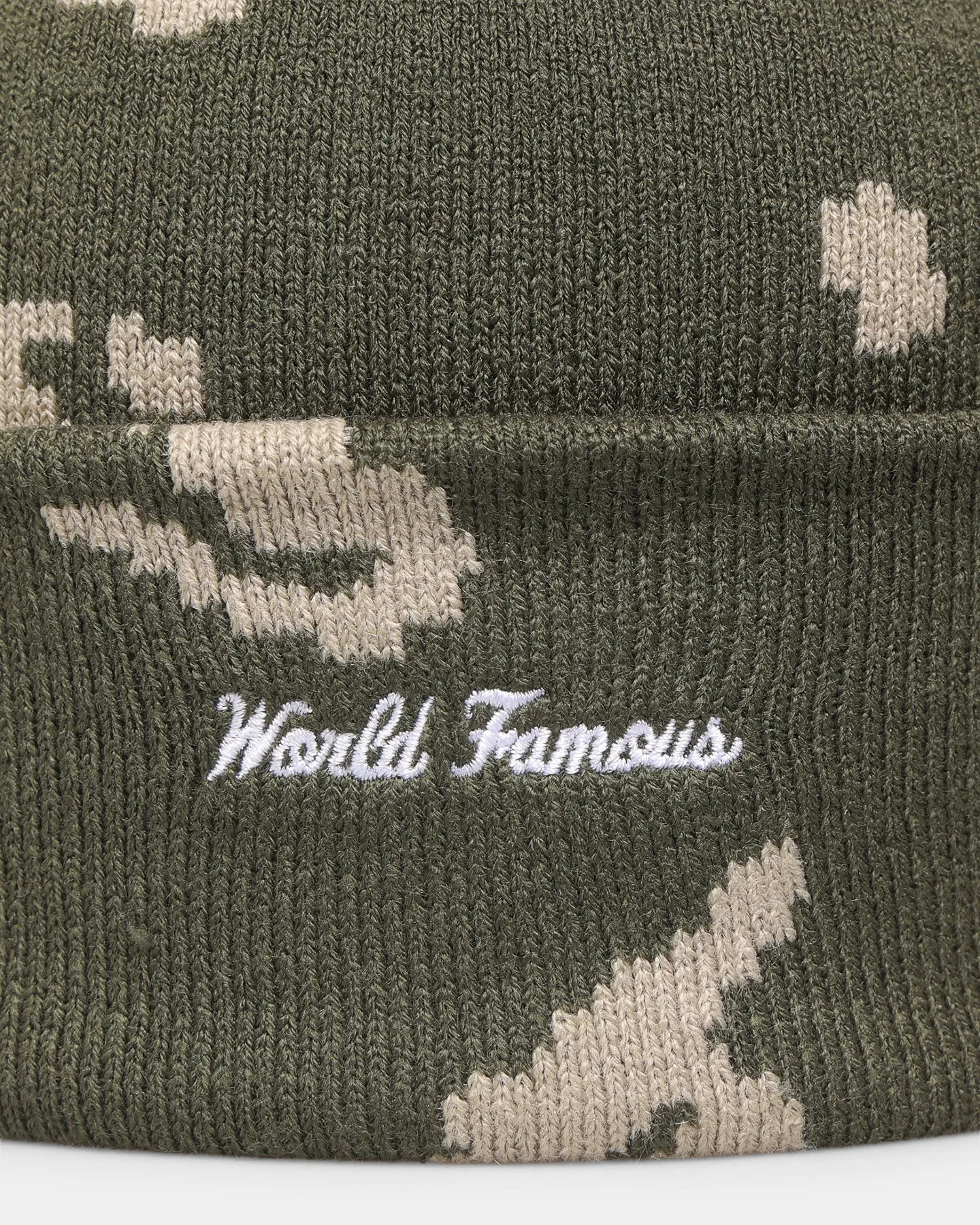 Supreme X New Era Box Logo Beanie Olive Camo