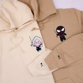 Swinging Ninja Superhero Matching Hoodies for Couples- Personalized Matching Hoodies For Couples