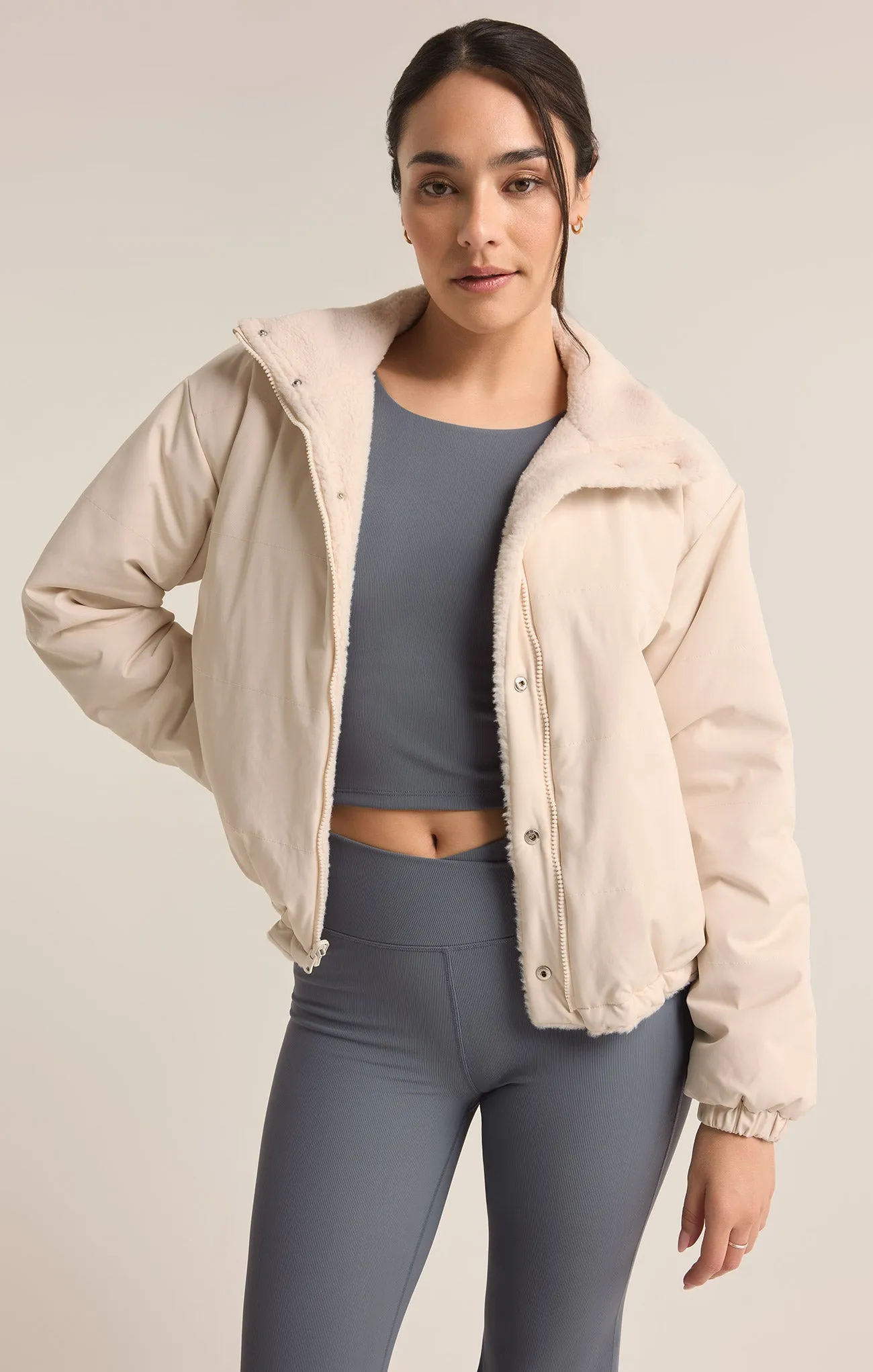 Tahoe Reversible Sherpa Puffer Jacket