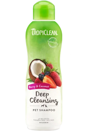 TropiClean - Berry & Coconut Deep Cleansing Shampoo for Pets