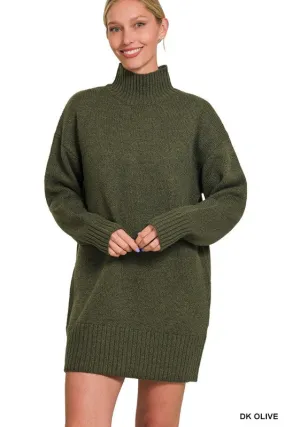 Turtle Neck Sweater Dress