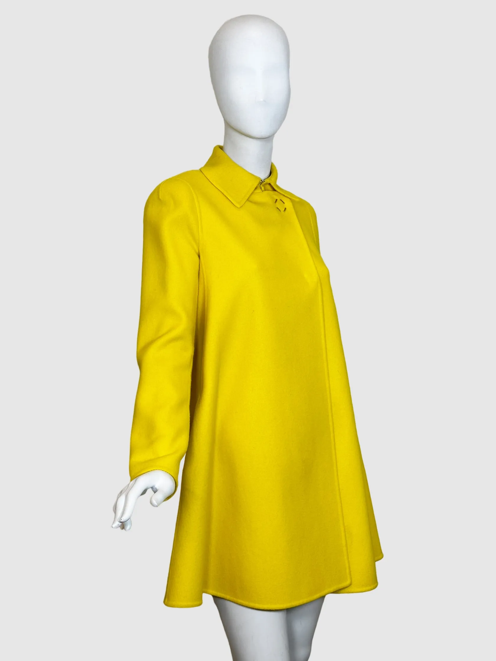 Versace Short Wool Coat - Size 38