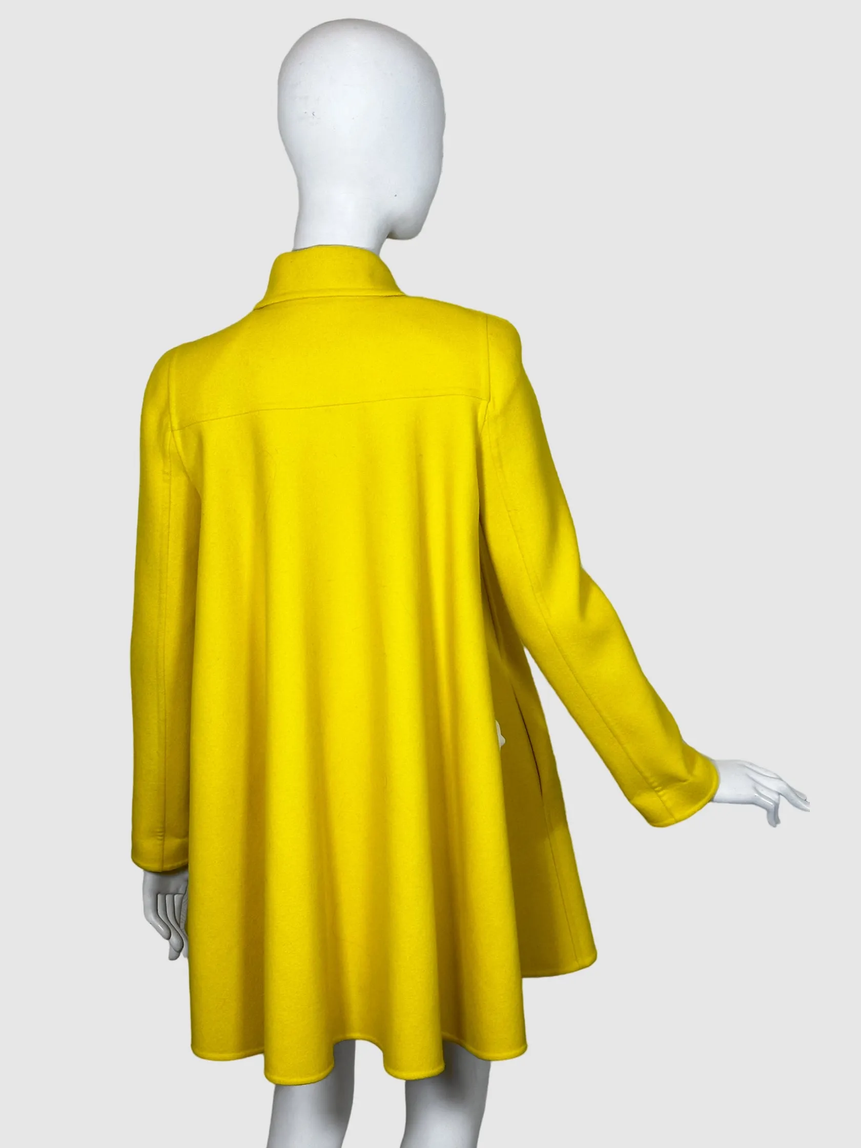 Versace Short Wool Coat - Size 38