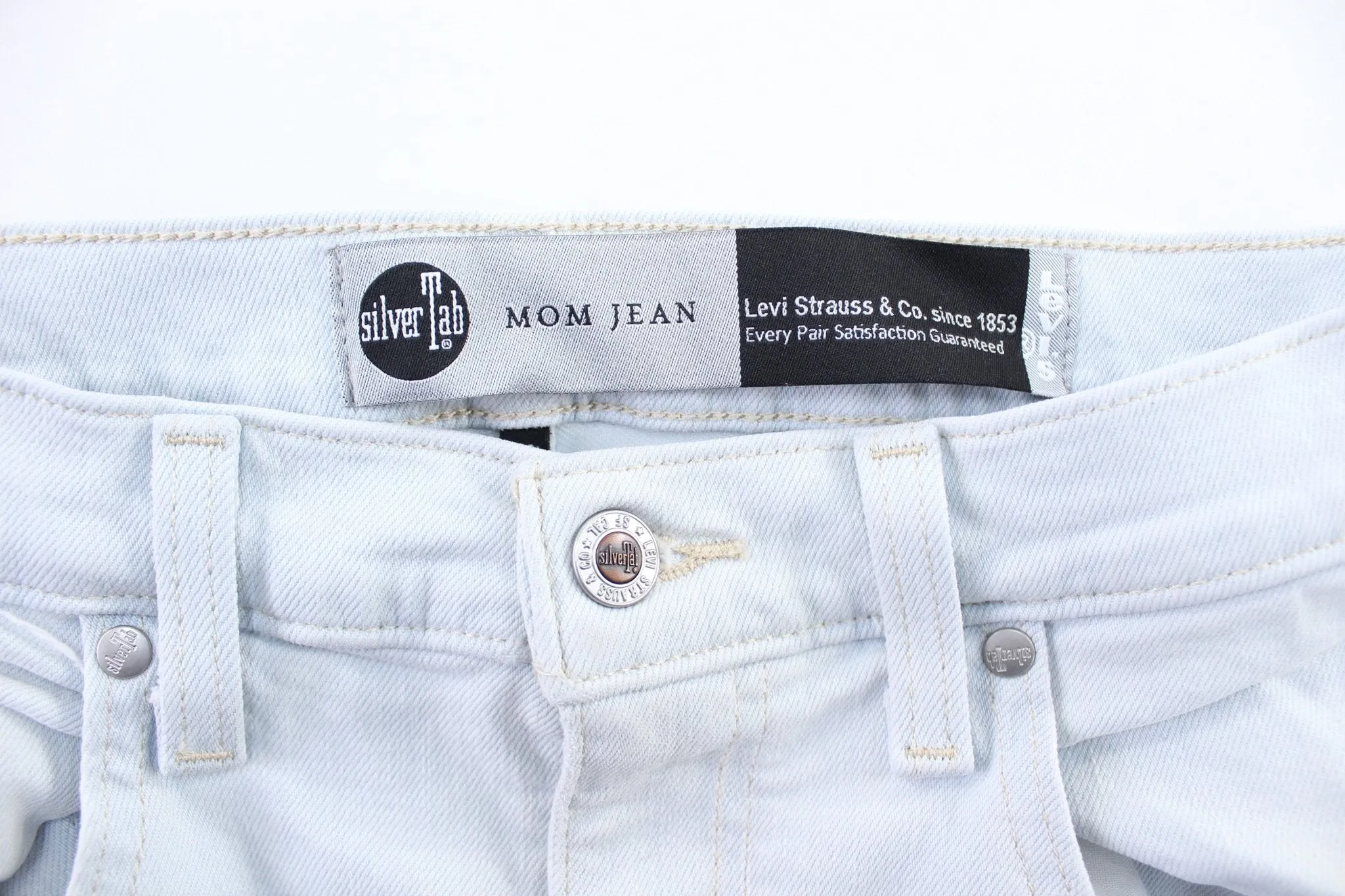 Women's Levi's SilverTab Mom Jean Light Wash Denim Jeans