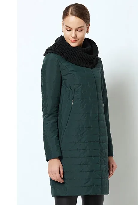 Women's Spring/Autumn Thin Warm Windproof Hooded Coat