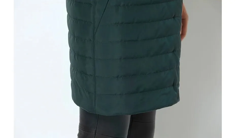 Women's Spring/Autumn Thin Warm Windproof Hooded Coat