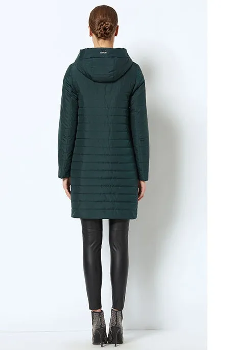 Women's Spring/Autumn Thin Warm Windproof Hooded Coat