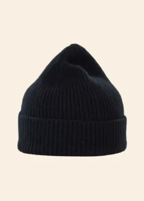 Wool beanie, onyx