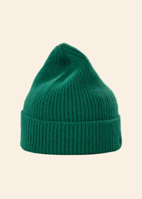 Wool beanie, pine