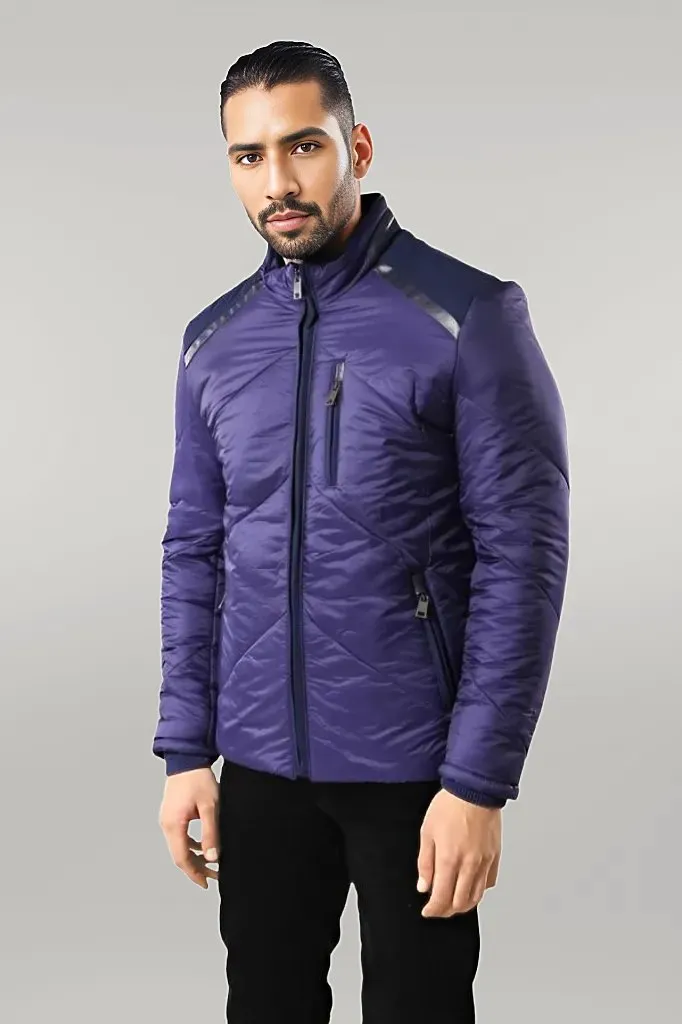 WSS Blue Quilted Down Coat  - Singen